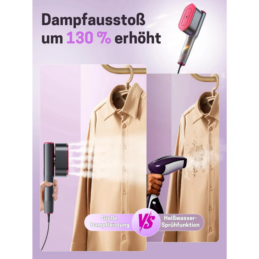 Portabler Reise-Dampfbügeleisen & Dampfglätter – 2-in-1 Kompaktes Design