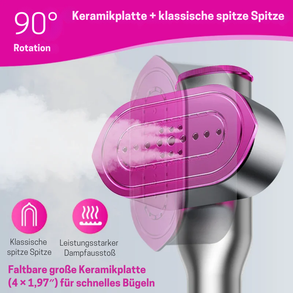 Portabler Reise-Dampfbügeleisen & Dampfglätter – 2-in-1 Kompaktes Design